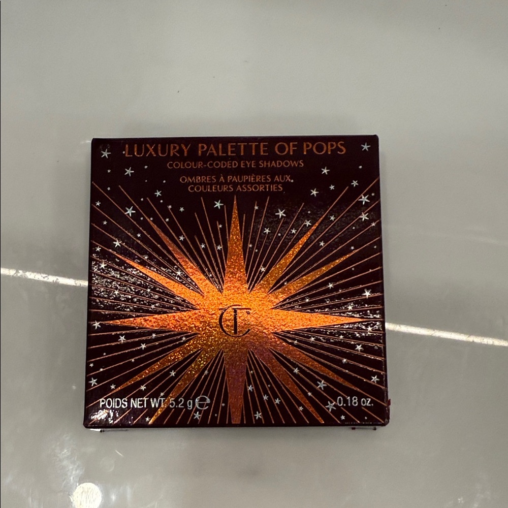 Brand New Charlotte Tilbury Luxury Palette of Pops with Starburst Design